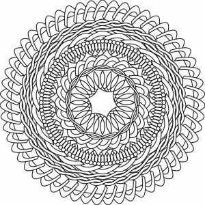 mandala for a grown-up to color
